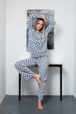 Conjunto Pijama Gris Dots