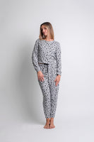 Conjunto Pijama Gris Estrellas