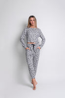 Conjunto Pijama Gris Estrellas