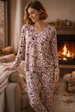 Conjunto pijama Leopardo rosa
