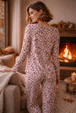 Conjunto pijama Leopardo rosa