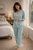 Conjunto Pijama Puntos Blancos Menta