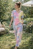 Conjunto Pijama Tie Dye Manga Corta