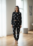 Conjunto Pijama Negra Estrellas