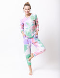 Conjunto Pijama Tie Dye Manga Larga