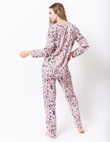 Conjunto pijama Leopardo rosa